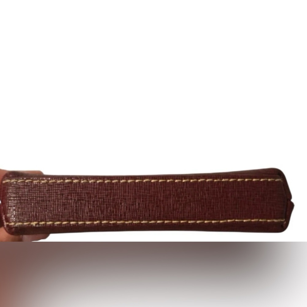Dooney & Bourke Red Clutch with Gold Accents - Picture 3 of 6